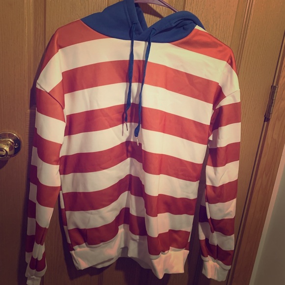 Fitted hoodie, color block used gorgeously. - Picture 3 of 5